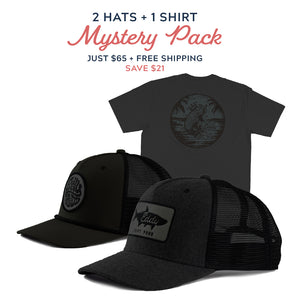 2 Hats + 1 Shirt Mystery Pack