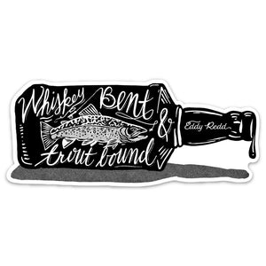Whiskey Bent Trout Bound Sticker